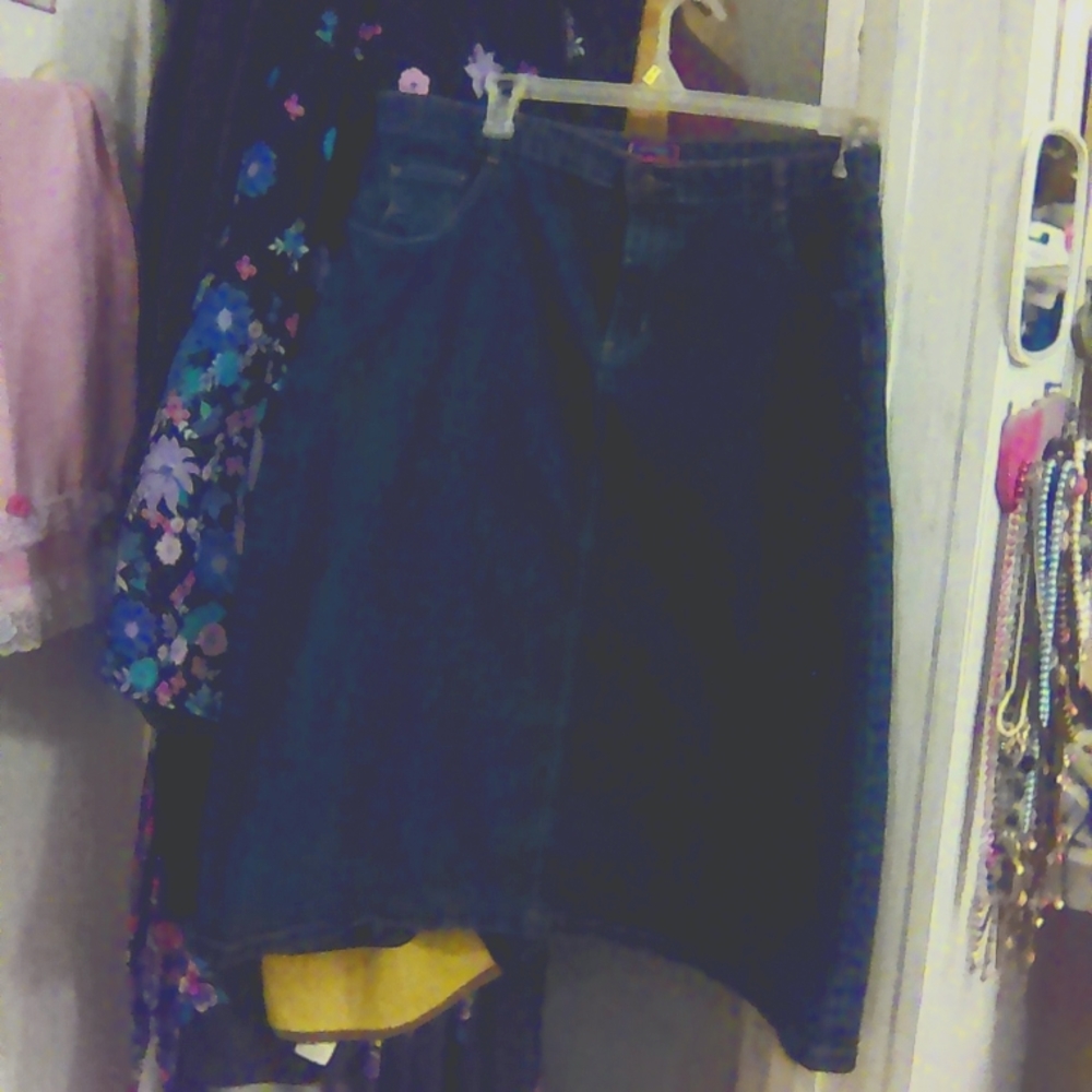 Woman's denium skirt
